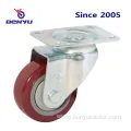 Light Duty Swivel Red PVC Caster